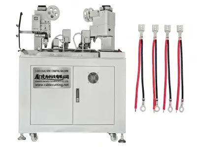 Máy Dập Dây Đôi Ba Mặt Tự Động Chuyên Dụng - Máy Bấm Cos Dây Tự Động