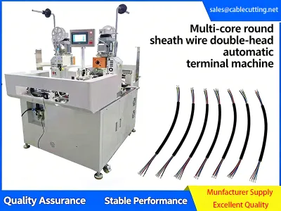 Máy uốn đầu cáp tự động hoàn toàn hai đầu cho cáp bọc nhiều lõi JW-17T Thumb