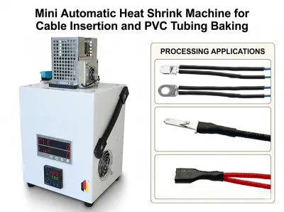 Máy co nhiệt tự động mini dùng cho luồn cáp và nung ống PVC JW-HST-05B - Thiết bị phụ trợ cho dây cáp điện