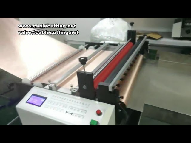 Máy Xẻ và Cắt Vải PVC Tự Động - Cắt Ngang Dọc Vải Không Dệt (Non-Woven) Chính Xác