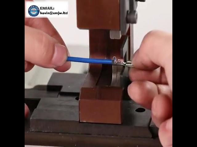 Máy ép đầu cốt dây thẳng đứng OTP - Applicator nạp cạnh & khuôn ép đầu cuộn dây hiệu suất cao