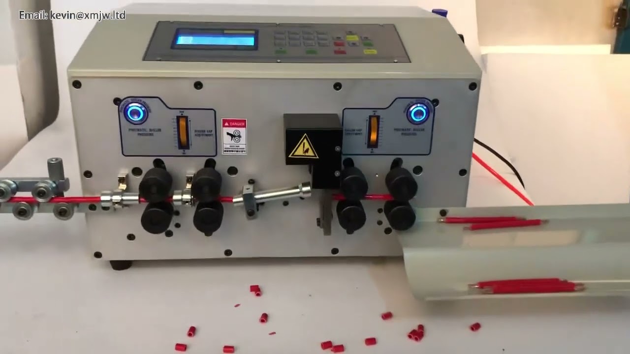 SWT-508-MAX-1 Automatic Wire Stripping Peeling Cutting Machine, 8-6 Wheels Drive, 0.2-25mm² Cable