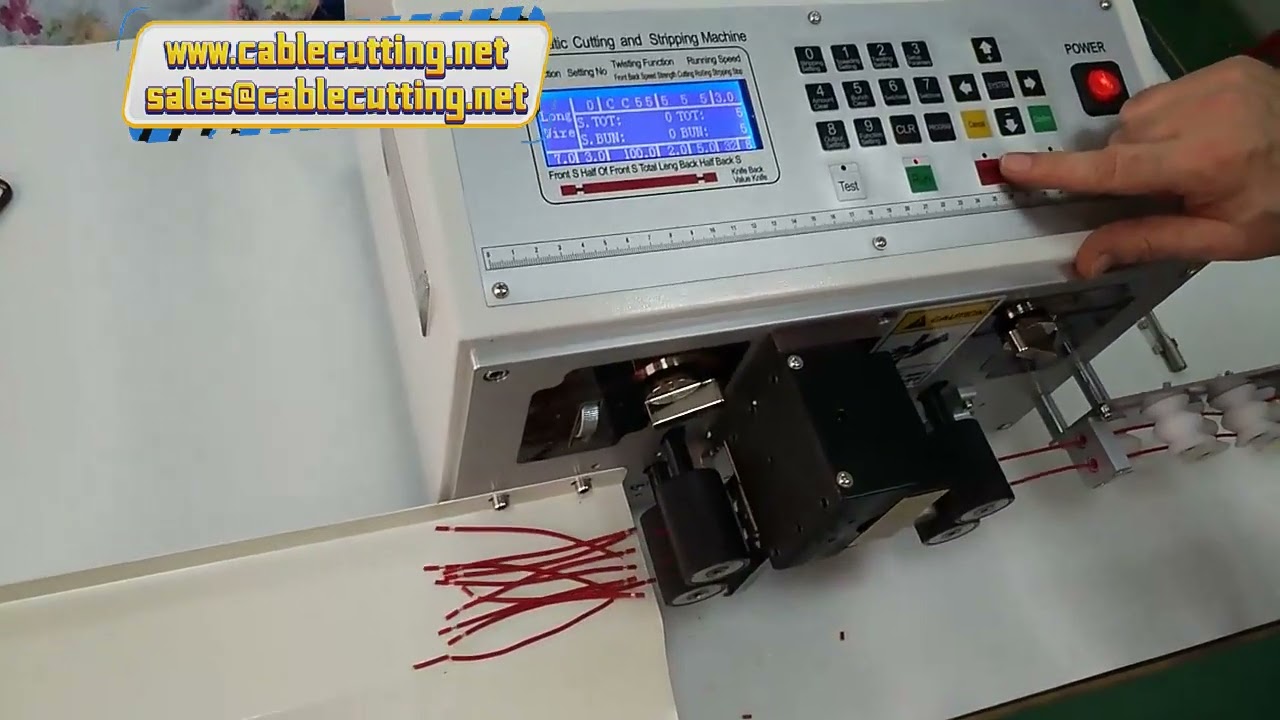 Wire Cutting and Stripping Machine for Copper Cable and Wire Harness, 4mm