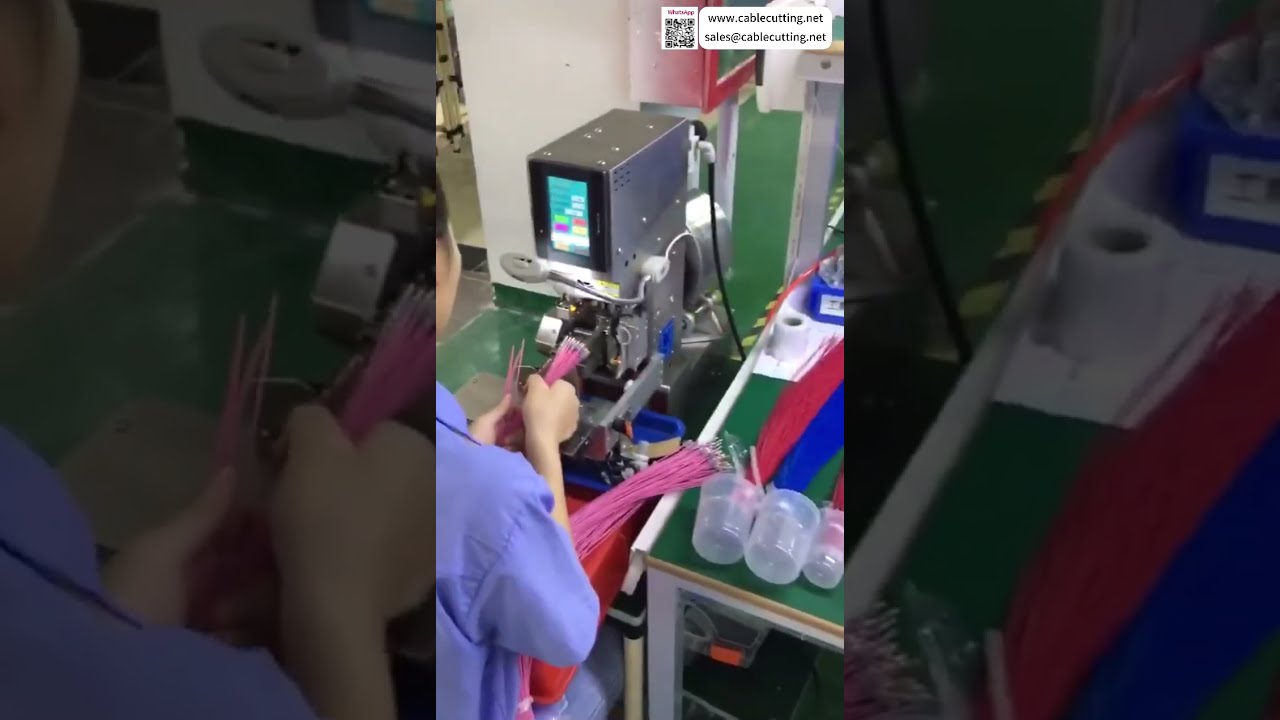 Máy chèn phích cắm chống nước bán tự động - Kiểm soát tốc độ cắt và xếp chồng chính xác