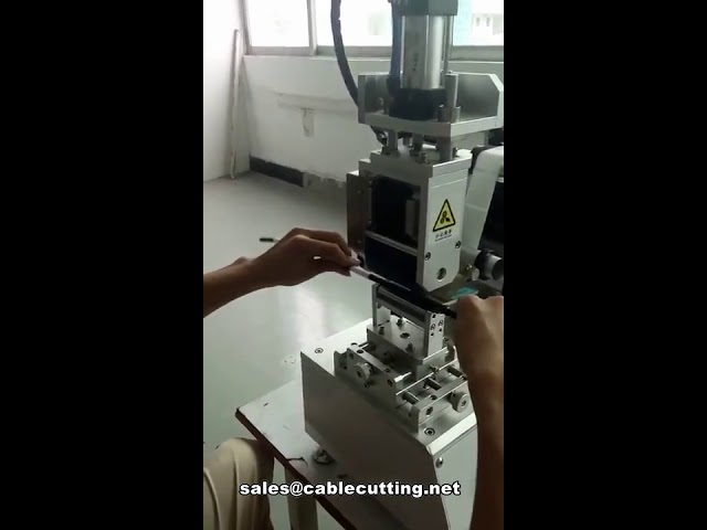 Máy dán nhãn tự động cho dây cuộn tròn | Thiết bị đánh dấu dây công nghiệp