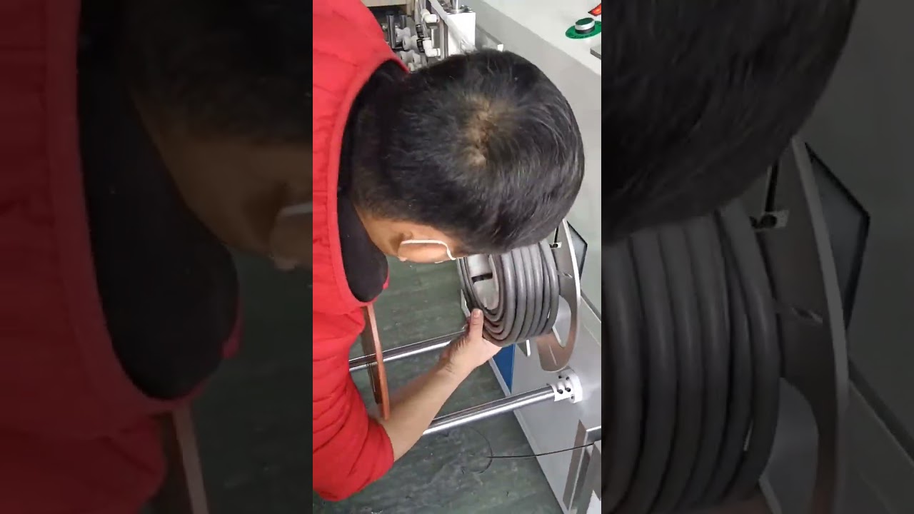 Máy tự động đếm, phân loại, cắt và cuộn ống chính xác – Giải pháp tự động hóa sản xuất #máymóc