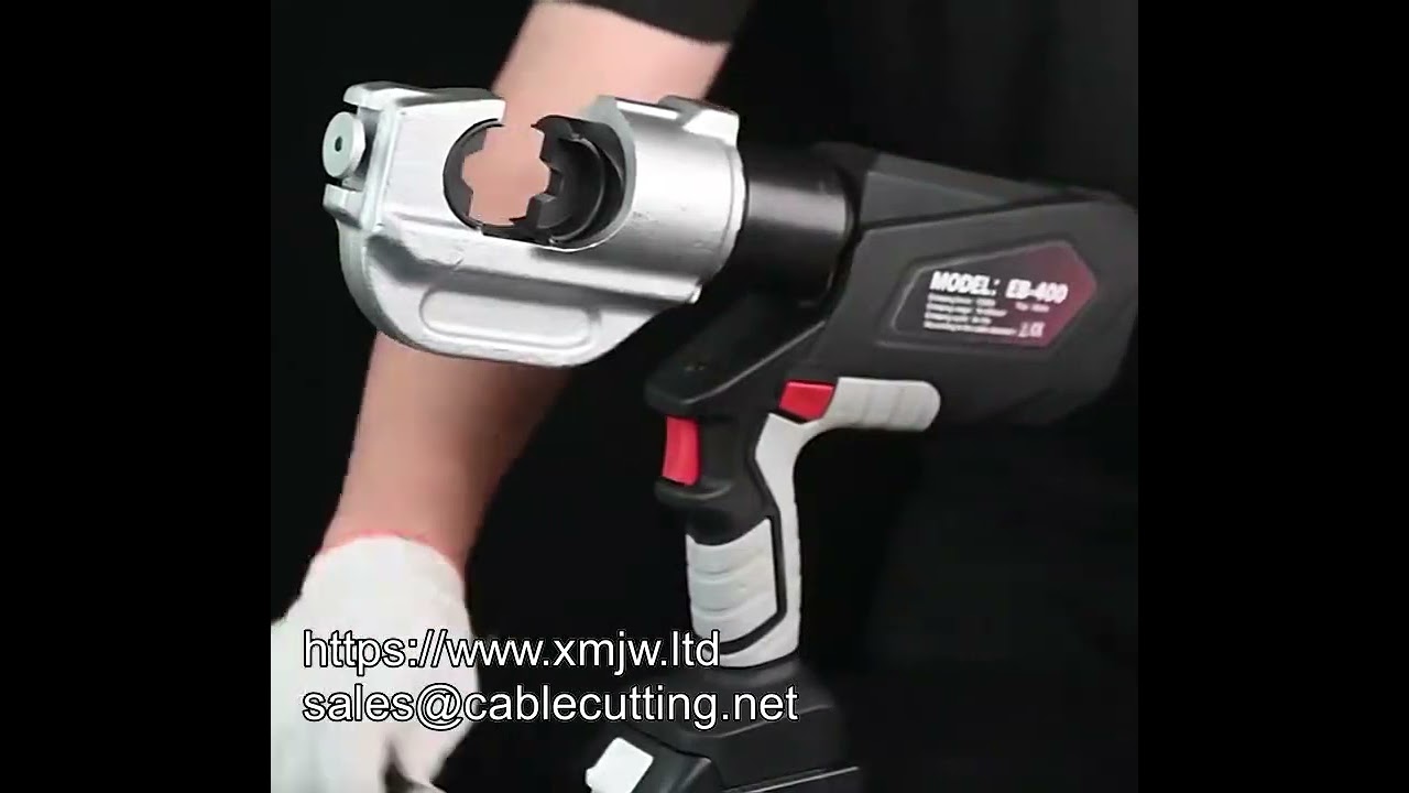 Kìm bấm thủy lực điện cầm tay - Máy bấm cosse pin Lithium đa năng cho dây cáp và đầu nối