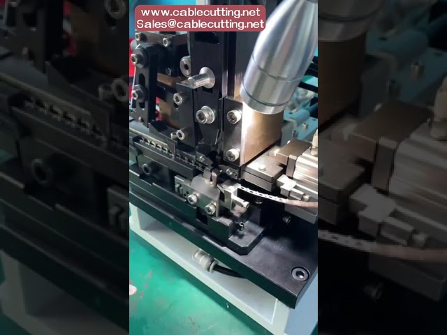 Máy bóc vỏ và ép đầu cốt bán tự động OTP - Dây chuyền gia công dây cáp tự động hóa