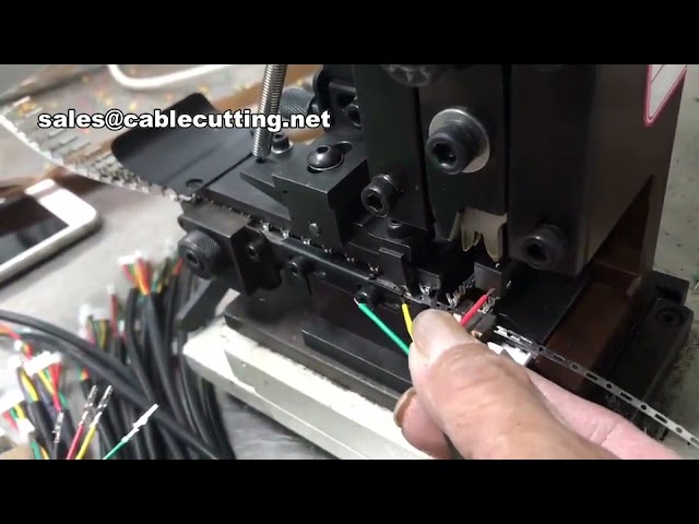 Máy ép đầu cos cáp bán tự động | Dụng cụ cắt dây và ép terminal chính xác cao
