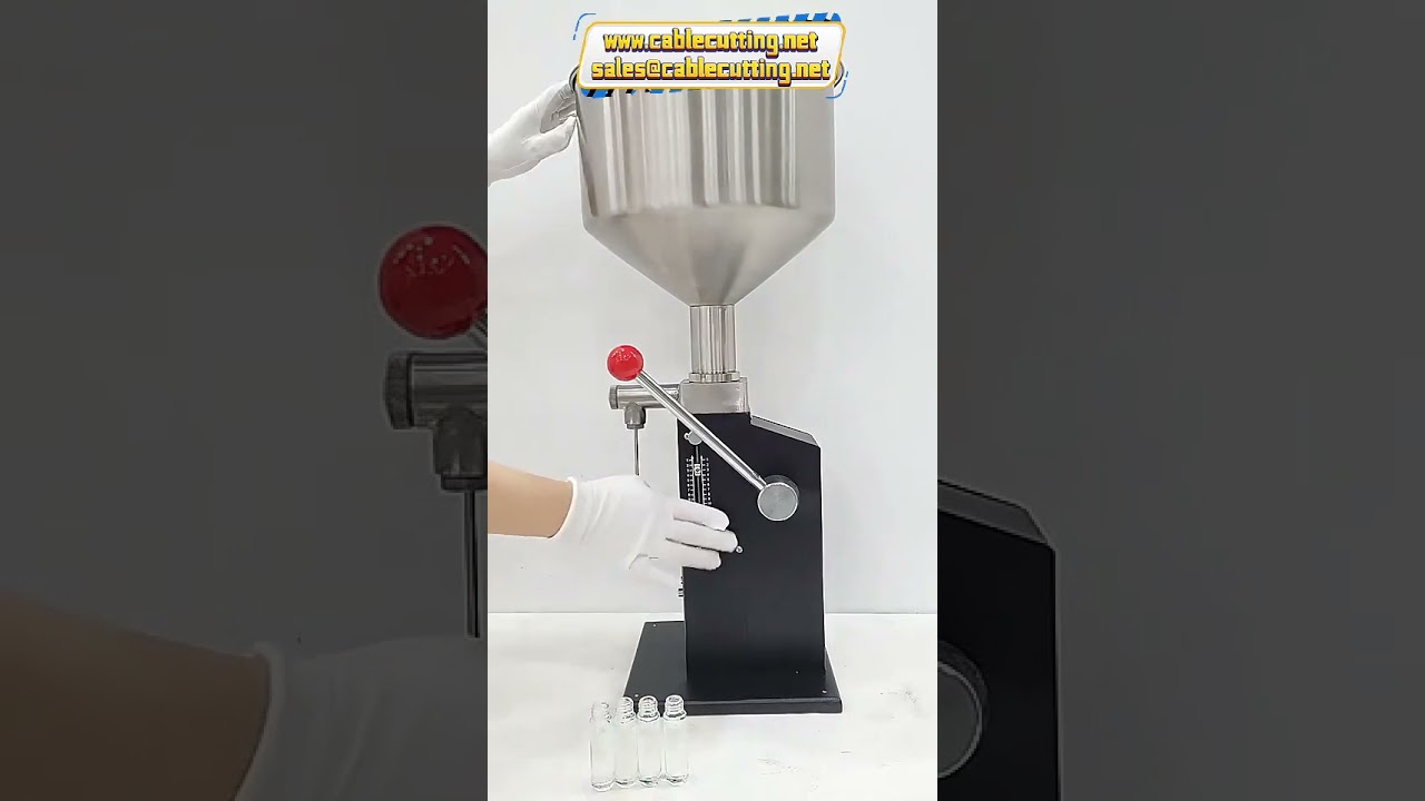 Máy chiết rót định lượng thủ công A03 - Dùng cho son bóng, kem dưỡng, mật ong, sốt, mứt, hũ/lọ