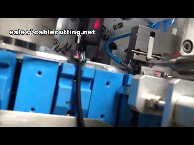 USB Cable Mold Fully Automatic Wire Stripping and Soldering Machine